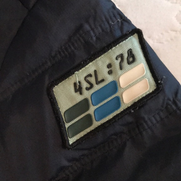 Diesel Baby Puffer Jacket - Navy Blue (Size: 6M) - Picture 4 of 8